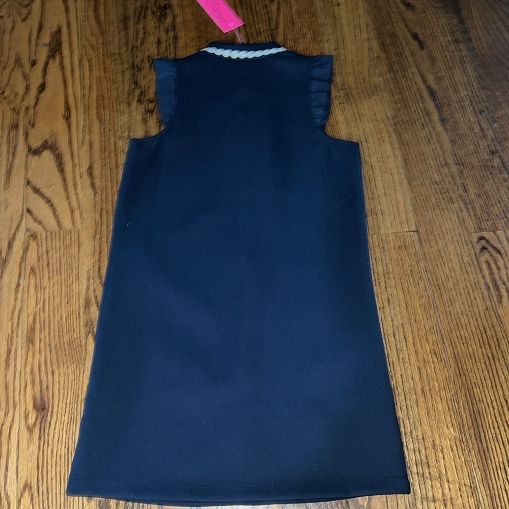Lilly Pulitzer girls Adalee shift dress in Onyx-gold details size large (8-10) - Picture 10 of 10